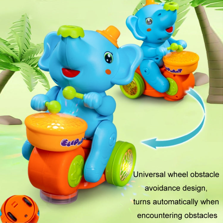 Children Electric Ball Blowing Drumming Elephant Sound Light Toy Car