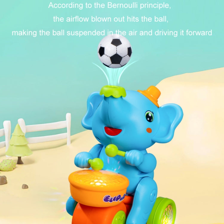 Children Electric Ball Blowing Drumming Elephant Sound Light Toy Car