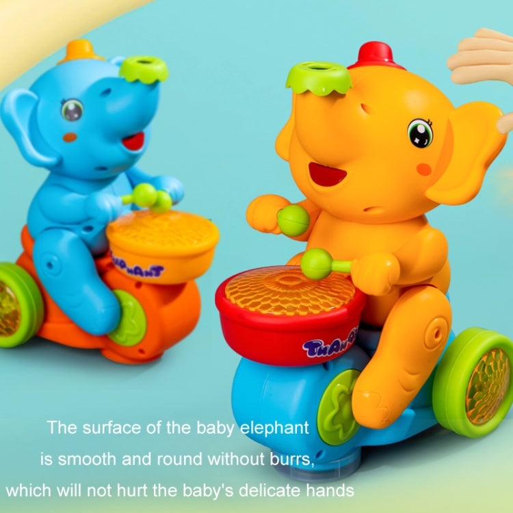 Children Electric Ball Blowing Drumming Elephant Sound Light Toy Car