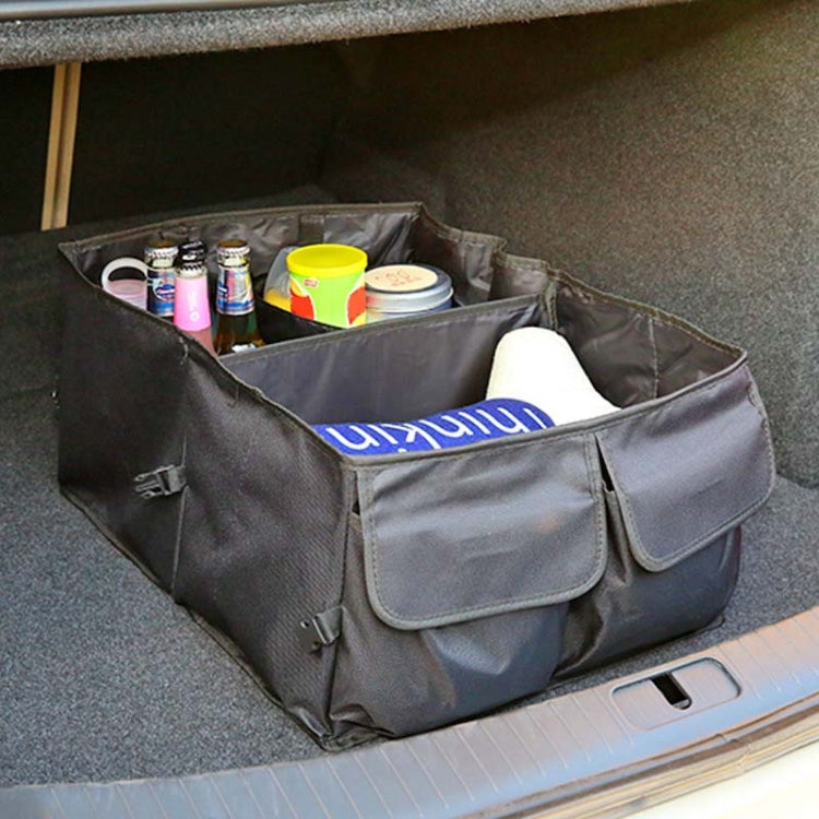 Car Trunk Portable Foldable Organizing And Storing Box - Black