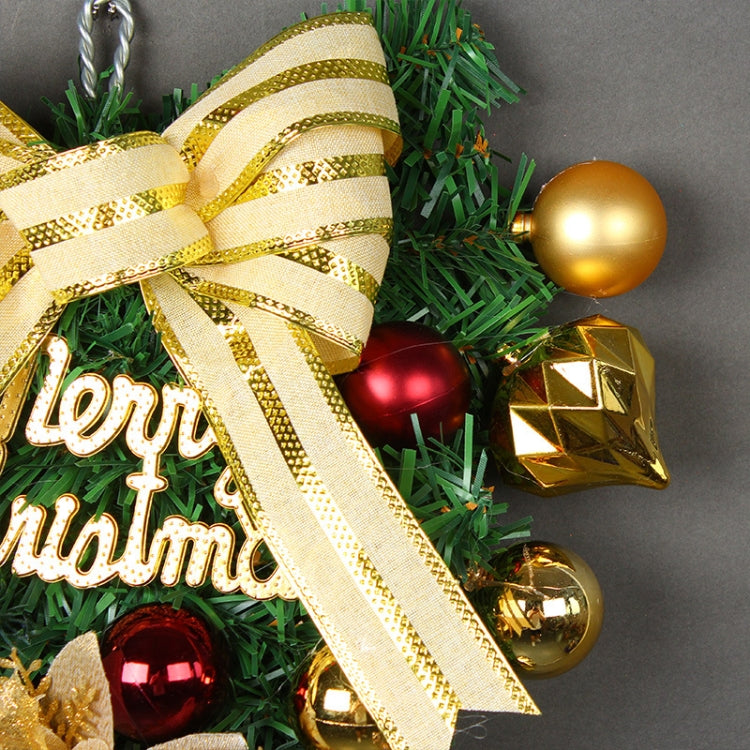 Christmas Wreath Rattan Door Pendant Decoration, Style: K1-2 Water Drop 47cm
