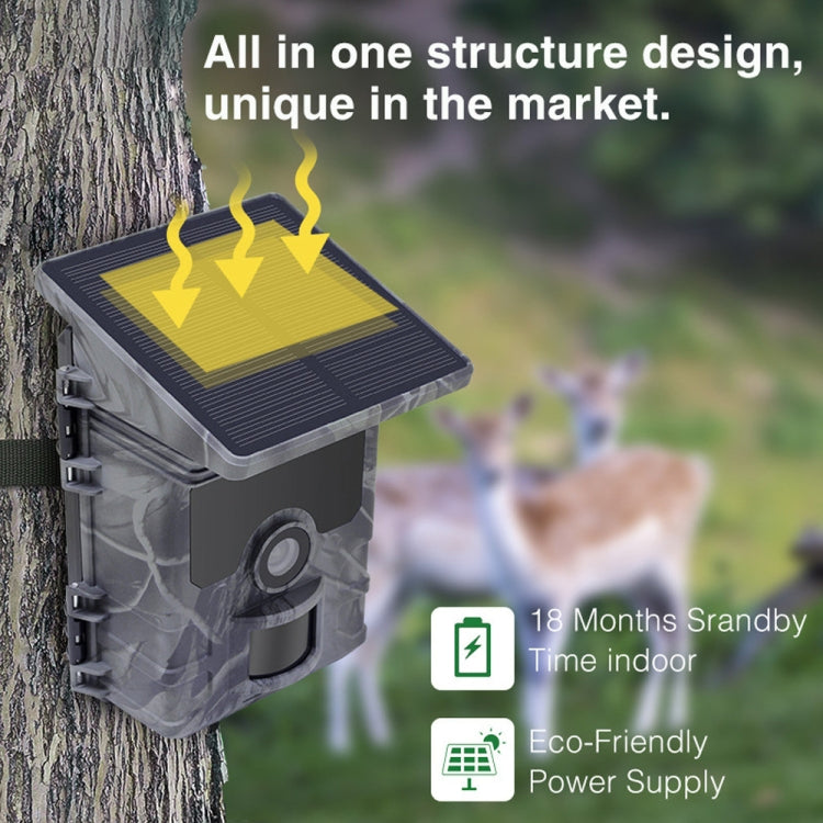 HC600A HD Night Vision Infrared Motion Detection Hunting Camera with Solar Panel