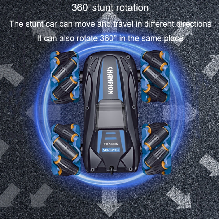 2.4G Stunt RC Car Drift Car Double-sided Racing Tumble Buggy Toy, Style: Single RC Green Light Wheel