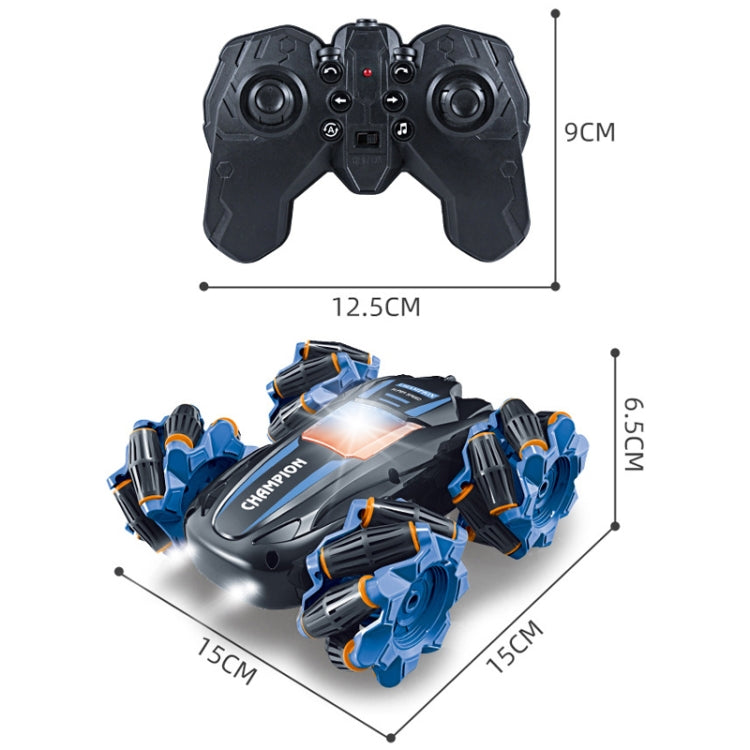 2.4G Stunt RC Car Drift Car Double-sided Racing Tumble Buggy Toy, Style: Dual RC Green Light Wheel