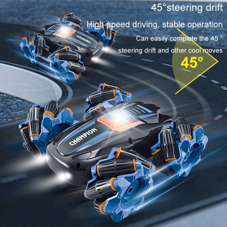 2.4G Stunt RC Car Drift Car Double-sided Racing Tumble Buggy Toy, Style: Single RC Green