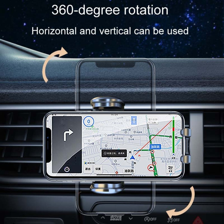Car Air Vent Multifunctional Universal Cell Phone Navigation Holder - Black
