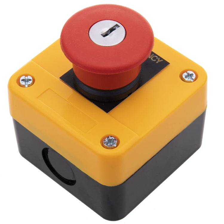Elevator Pit Platform High-position Emergency Stop Switch With Bottom Box + Key - 1 Normally Open 1 Normally Closed