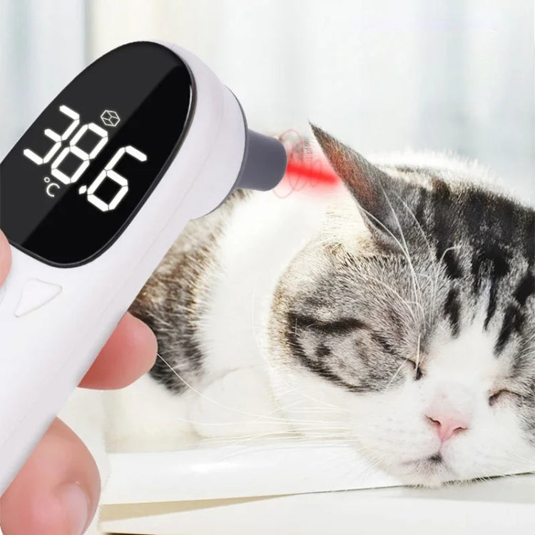ELOFS EF-07 Pet Dog Cat Ear Digital Thermometer Accurate Infrared Measuring Animal Thermometer - White