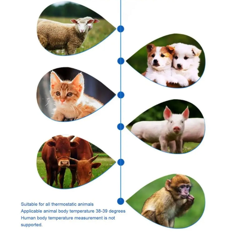 ELOFS EF-07 Pet Dog Cat Ear Digital Thermometer Accurate Infrared Measuring Animal Thermometer - White