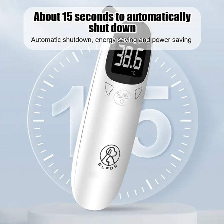 ELOFS EF-07 Pet Dog Cat Ear Digital Thermometer Accurate Infrared Measuring Animal Thermometer - White