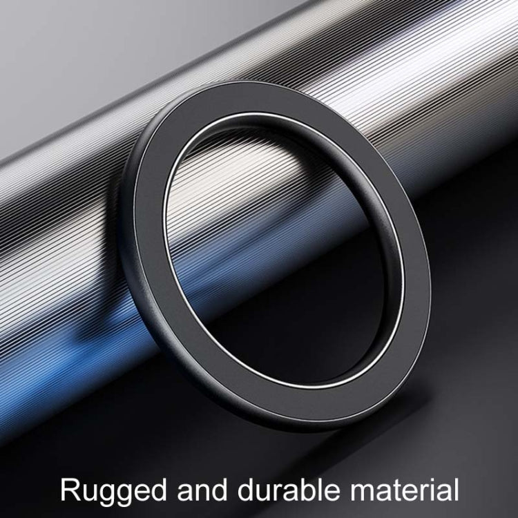 Magnetic Wall Mount Zinc Alloy Car Phone Holder Mobile Phone Magnetic Ring - Black