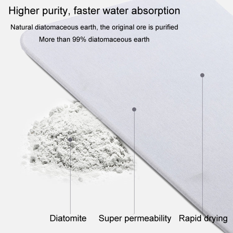 Diatomite Countertop Drying Mat Water Absorbent Coaster Bathroom Vanity Soap Tray Sink Drainage Mat, Style: 22.5x7cm Beautiful