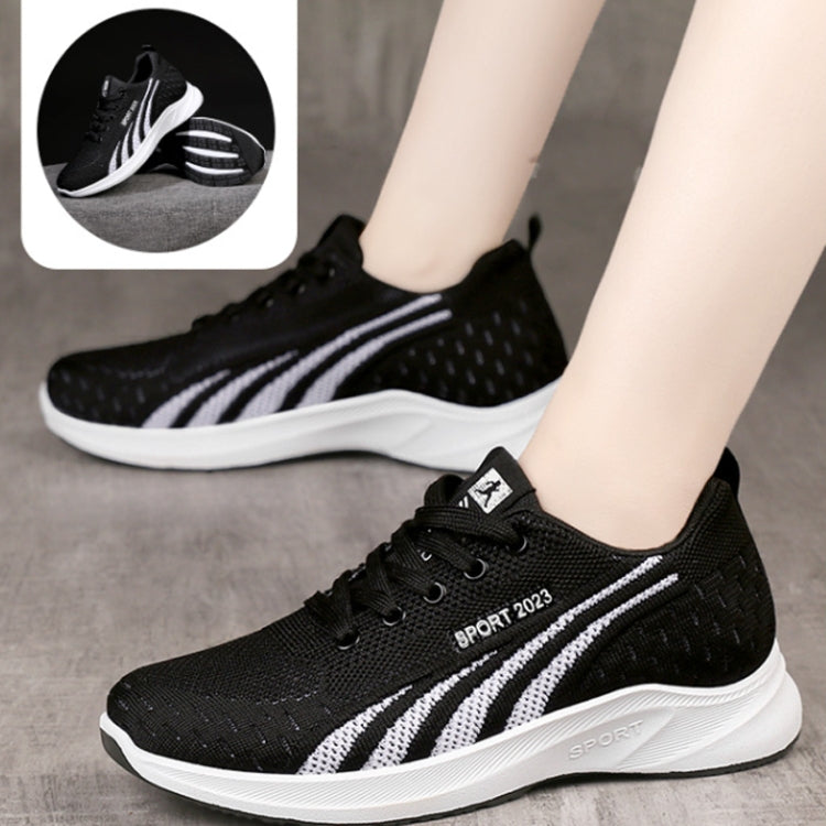 Women Casual Shoes Breathable Sneakers Versatile Comfortable Soft Sole Mesh Running Shoes, Size: 40