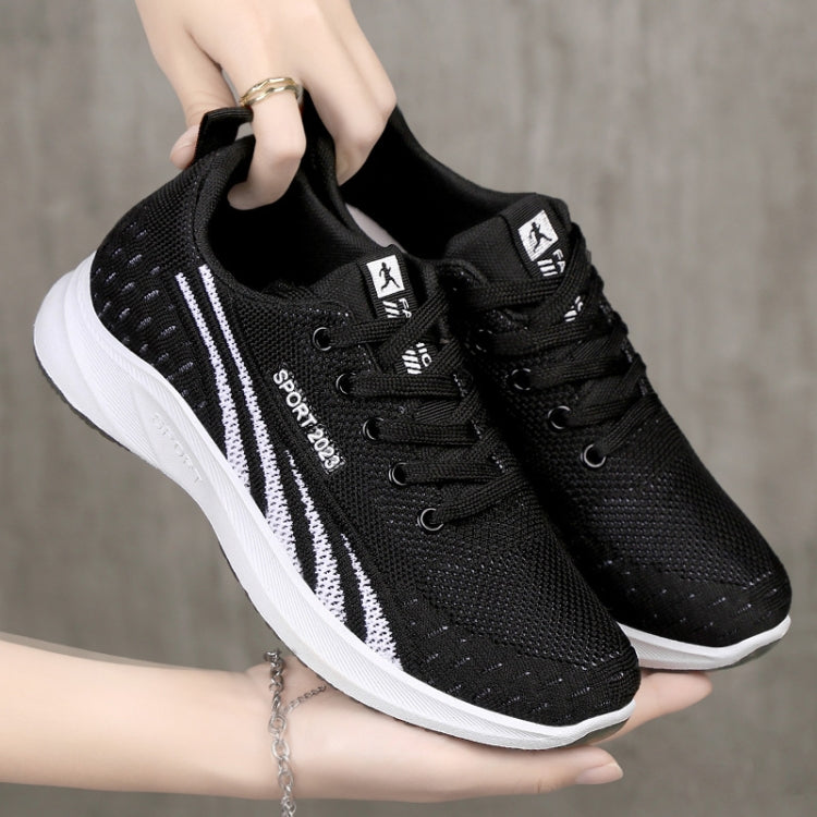 Women Casual Shoes Breathable Sneakers Versatile Comfortable Soft Sole Mesh Running Shoes, Size: 40