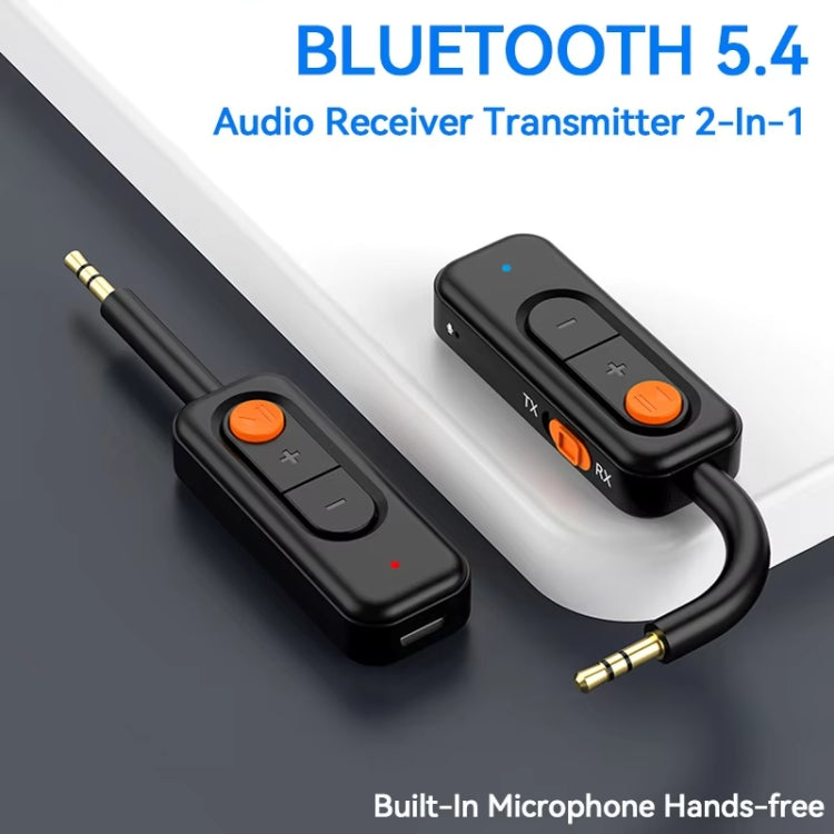 2-in-1 Receiver Bluetooth Transmitter with Call Aux Car Bluetooth Adapter