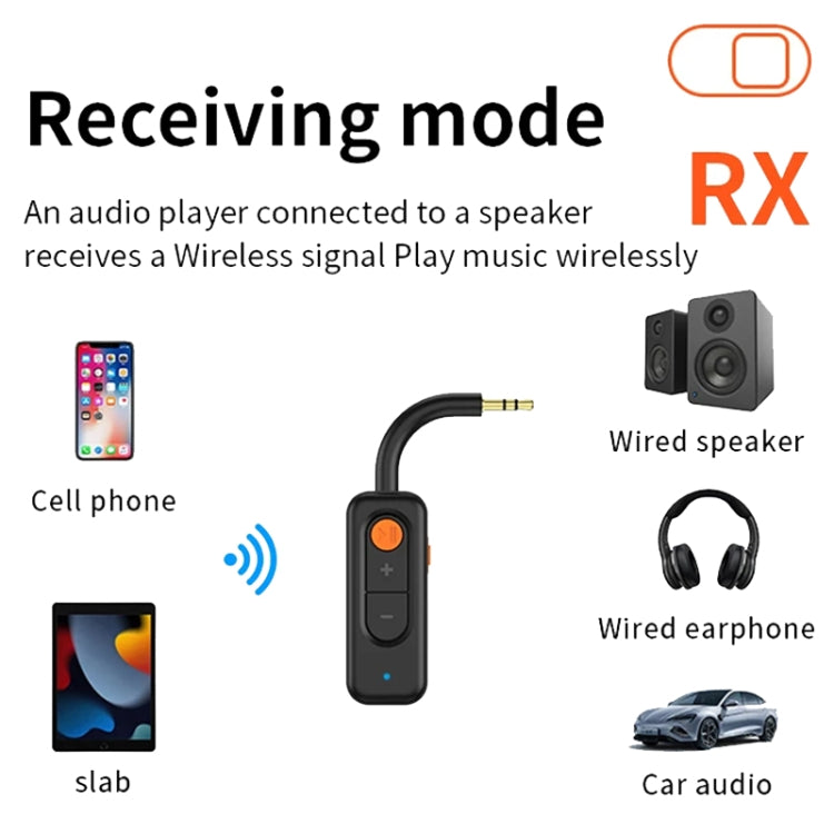 2-in-1 Receiver Bluetooth Transmitter with Call Aux Car Bluetooth Adapter