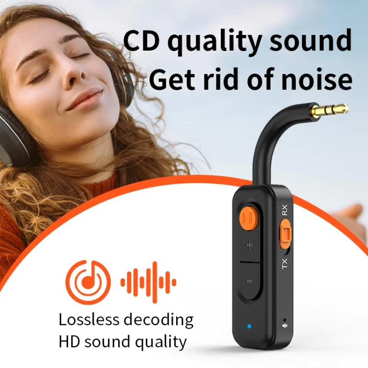 2-in-1 Receiver Bluetooth Transmitter with Call Aux Car Bluetooth Adapter