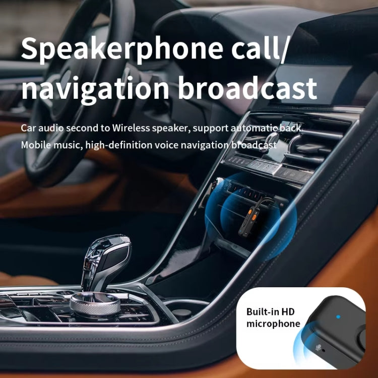 2-in-1 Receiver Bluetooth Transmitter with Call Aux Car Bluetooth Adapter