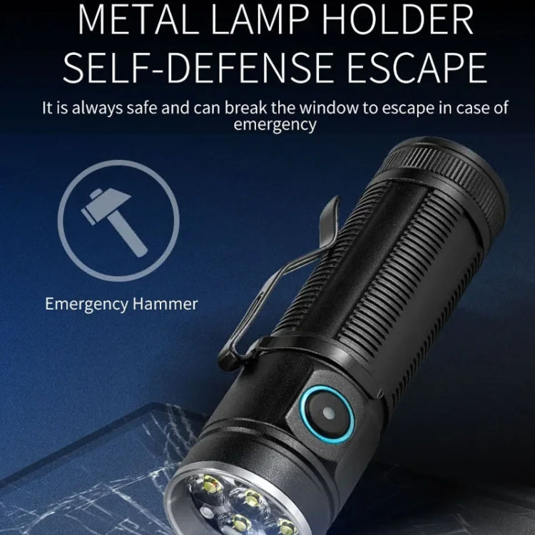 E-SMARTER W5184 Pen Insert 6 Holes Flashlight Outdoor Mini Flashlight