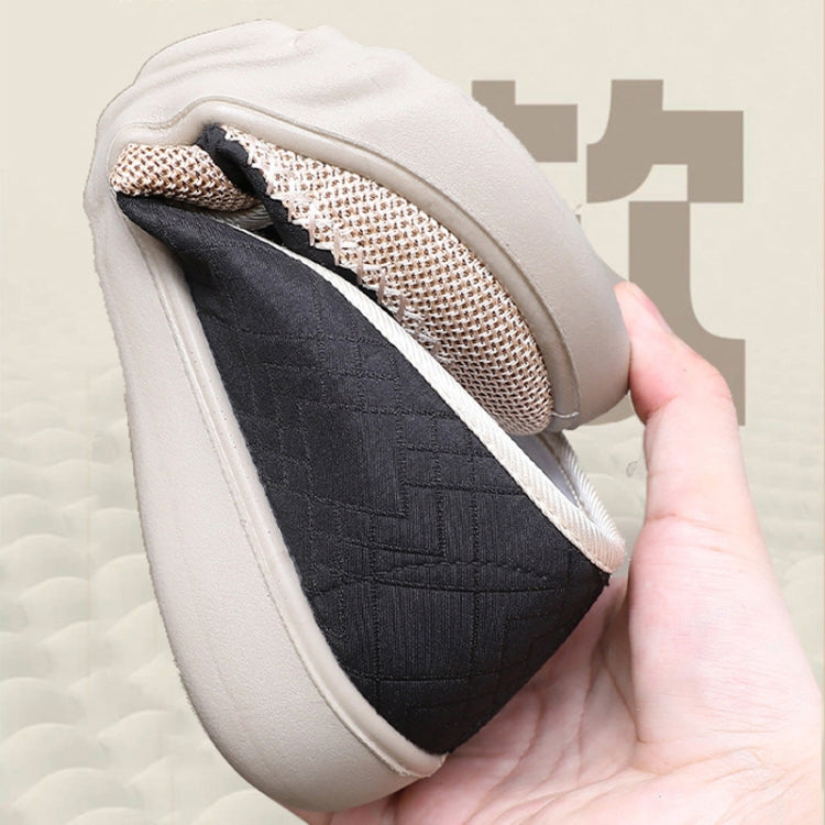 Breathable Women Shoes Soft Sole Comfortable Casual Shoes Linen Shallow Flats Slip-on Loafers, Size: 39