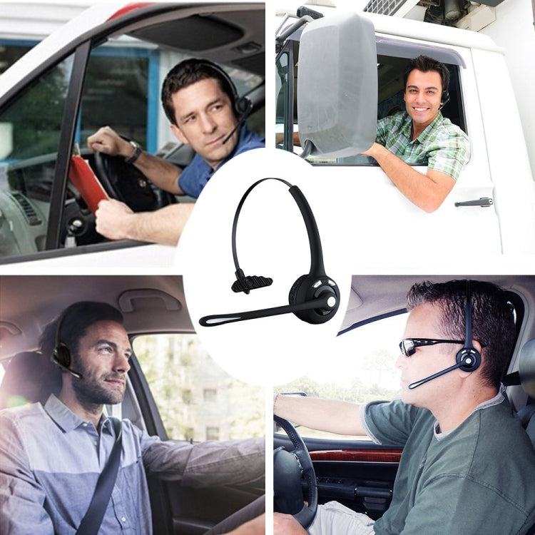 Bluetooth 5.0 Mono Wireless Business Headset Customer Service Dedicated Headset - Black