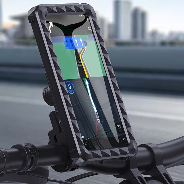 Bicycle Fixed Rotatable Waterproof Cell Phone Navigation Bracket, Style: Rearview Mirror Model