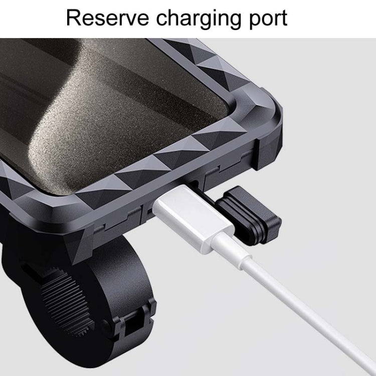Bicycle Fixed Rotatable Waterproof Cell Phone Navigation Bracket, Style: Handlebar Model
