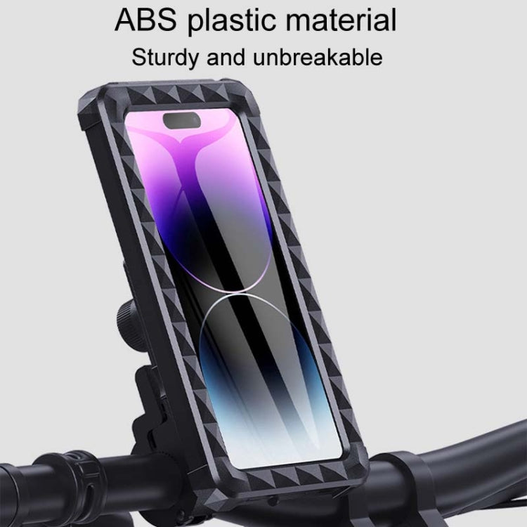 Bicycle Fixed Rotatable Waterproof Cell Phone Navigation Bracket, Style: Rearview Mirror Model