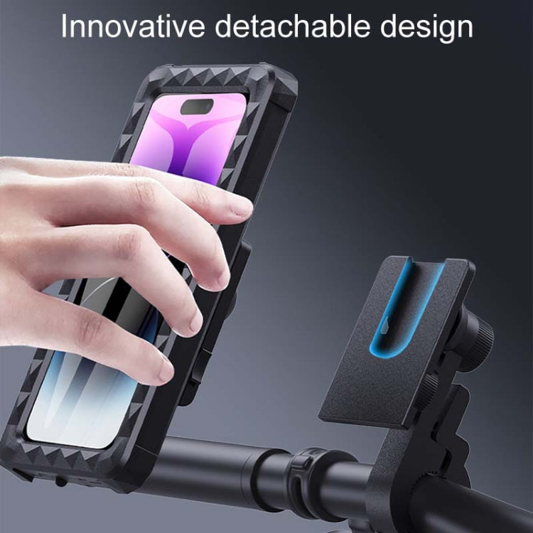 Bicycle Fixed Rotatable Waterproof Cell Phone Navigation Bracket, Style: Handlebar Model