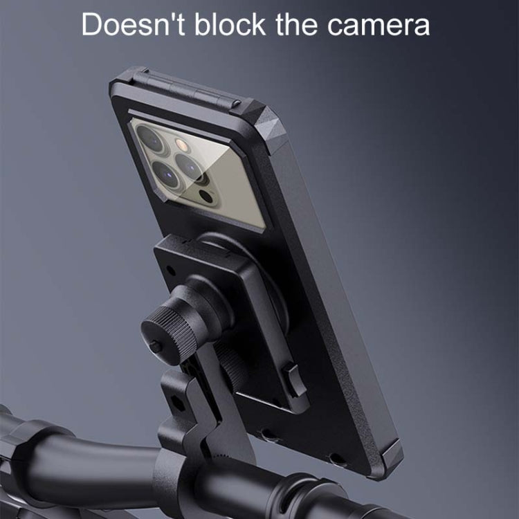 Bicycle Fixed Rotatable Waterproof Cell Phone Navigation Bracket, Style: Handlebar Model