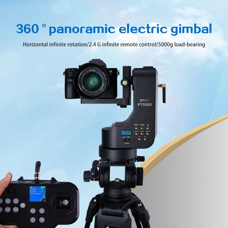 Zifon PT-5000 360 Panoramic Mirror Rotating Dual Axis Camera Remote Control Motorised Gimbal, EU Plug