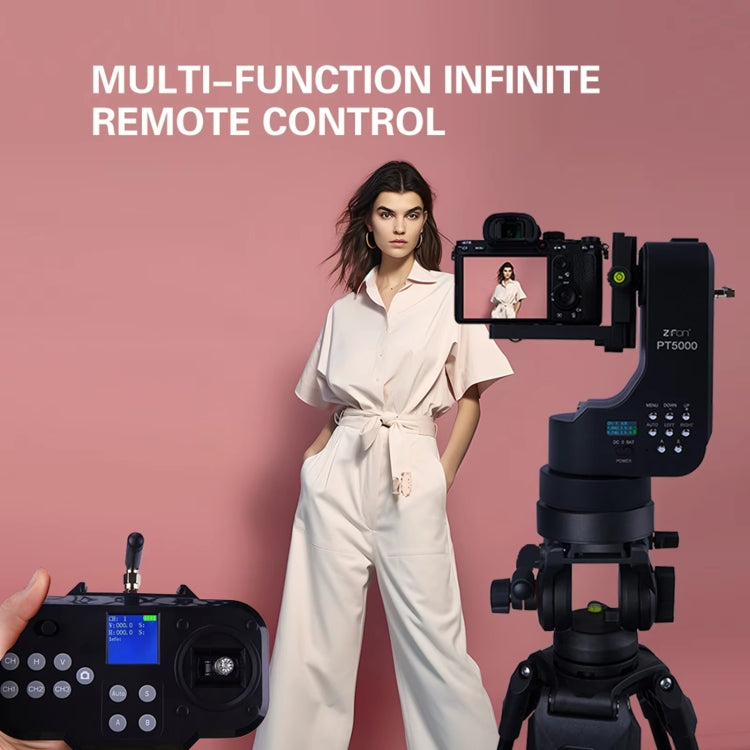 Zifon PT-5000 360 Panoramic Mirror Rotating Dual Axis Camera Remote Control Motorised Gimbal, EU Plug
