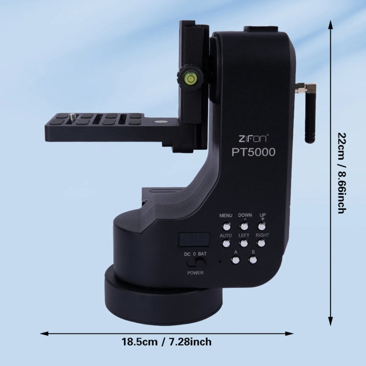 Zifon PT-5000 360 Panoramic Mirror Rotating Dual Axis Camera Remote Control Motorised Gimbal, EU Plug