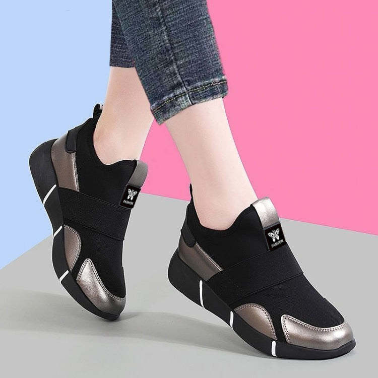 Women Running Shoes Breathable Travel Trendy Shoes Casual Soft Sole Sneakers, Size: 37