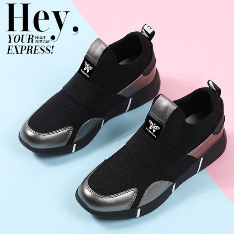 Women Running Shoes Breathable Travel Trendy Shoes Casual Soft Sole Sneakers, Size: 36