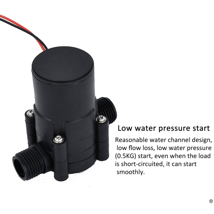Pipeline Water Flow Generator DC Output for Smart Faucets, Gas Water Heaters