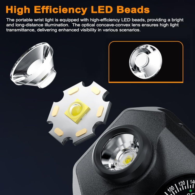 Outdoor Portable Night Running Multifunctional SOS Warning Wrist Light
