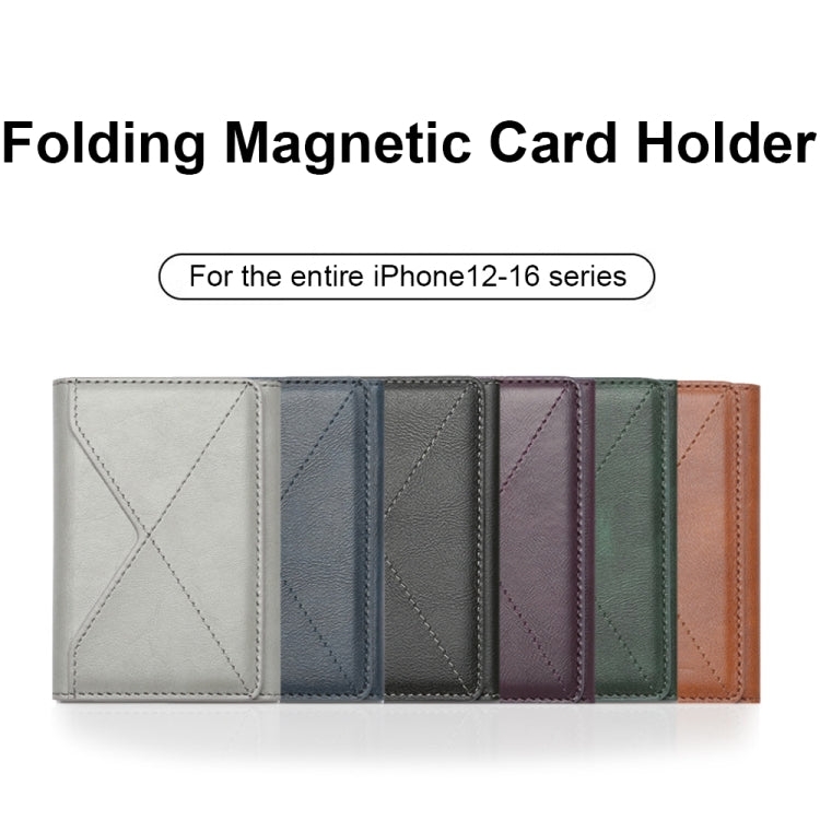 Mobile Phone MagSafe Wallet Three-Fold Card Holder With Stand