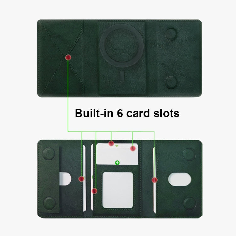 Mobile Phone MagSafe Wallet Three-Fold Card Holder With Stand