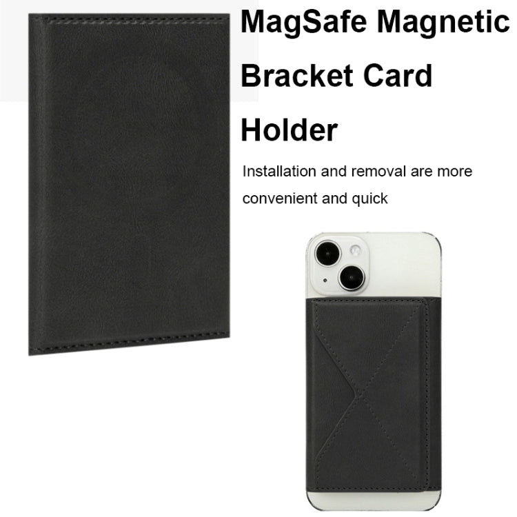 Mobile Phone MagSafe Wallet Three-Fold Card Holder With Stand