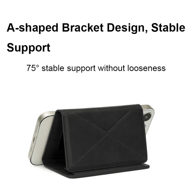 Mobile Phone MagSafe Wallet Three-Fold Card Holder With Stand