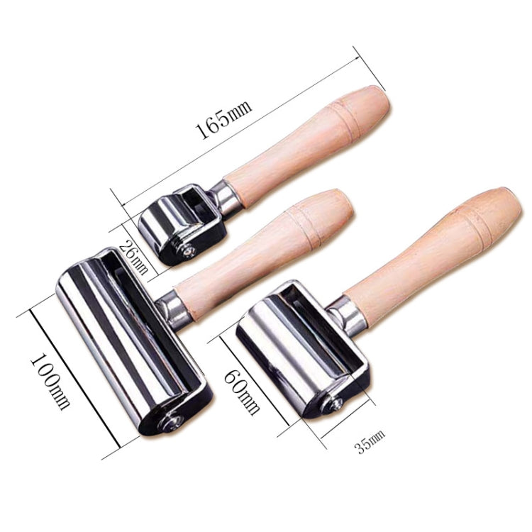 DIY Solid Leather Wdge Roller Tool, Size: 60mm