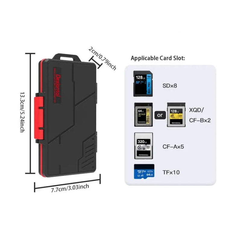 Desiontal E9 Camera Memory Card Waterproof Storage Case SD Card Storage Box