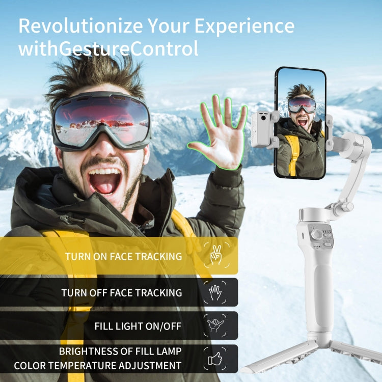 Three-Axis Anti-Shake Smart Gimbal Handheld Stabiliser With Face Follow Shot