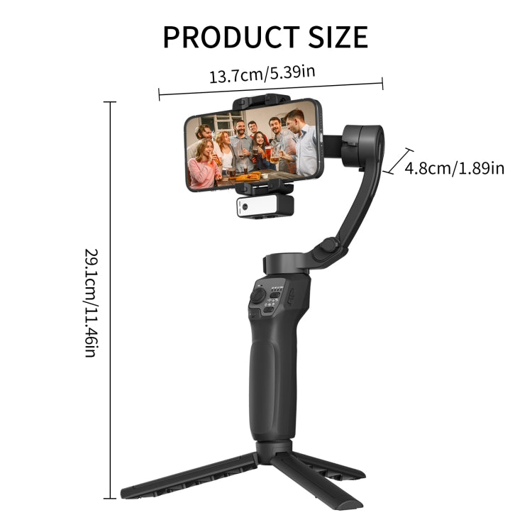 Three-Axis Anti-Shake Smart Gimbal Handheld Stabiliser With Face Follow Shot
