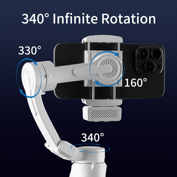 Three-Axis Anti-Shake Smart Gimbal Handheld Stabiliser With Face Follow Shot