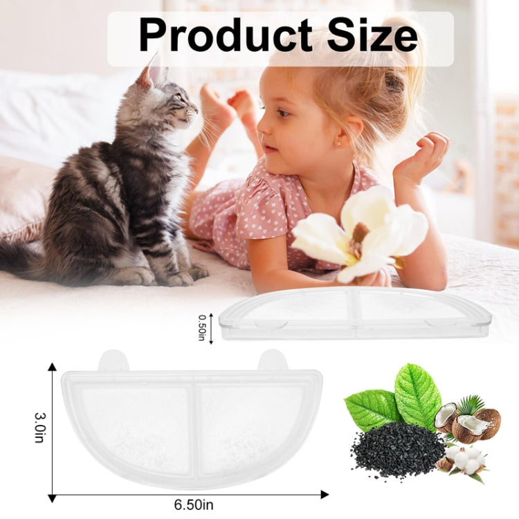 9+9pcs /Box Pet Water Fountain Filters Wireless Cat Fountain Replacement Filter With Pre-Filter Sponges