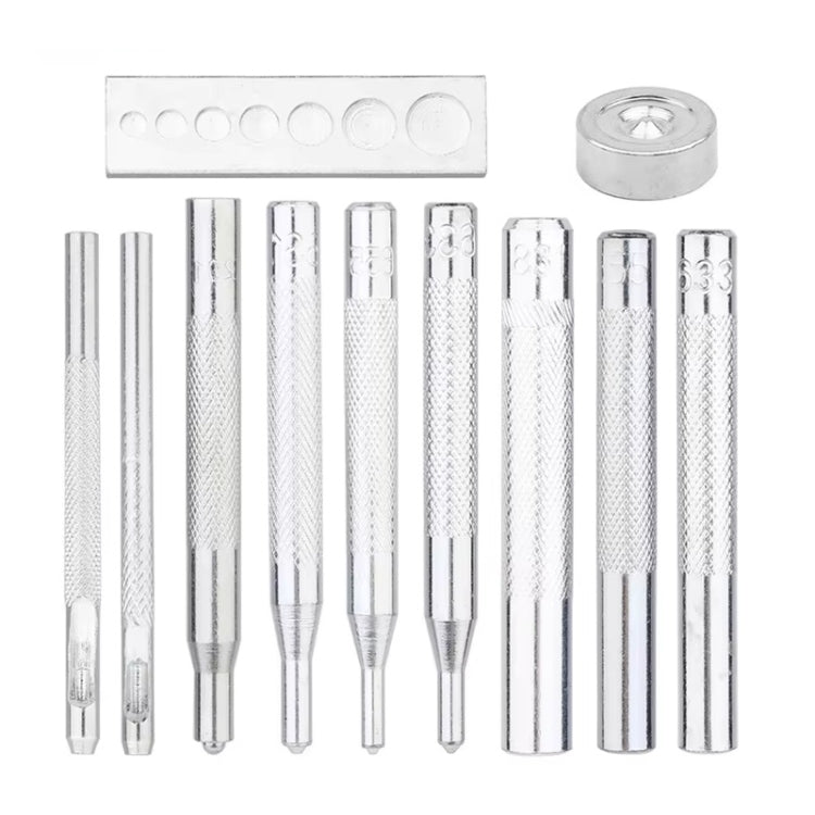 11pcs /Set Metal Snap Button DIY Installation Tool