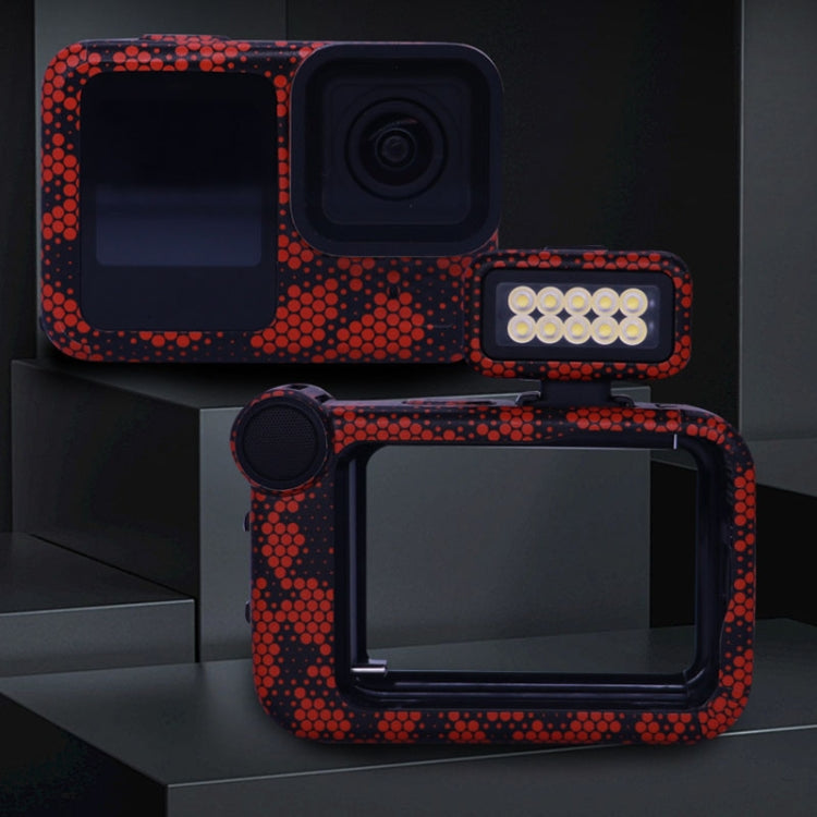 For GOPro HERO13 Black Camera Stickers Body Protective Film, Style: 11 Circuit Red