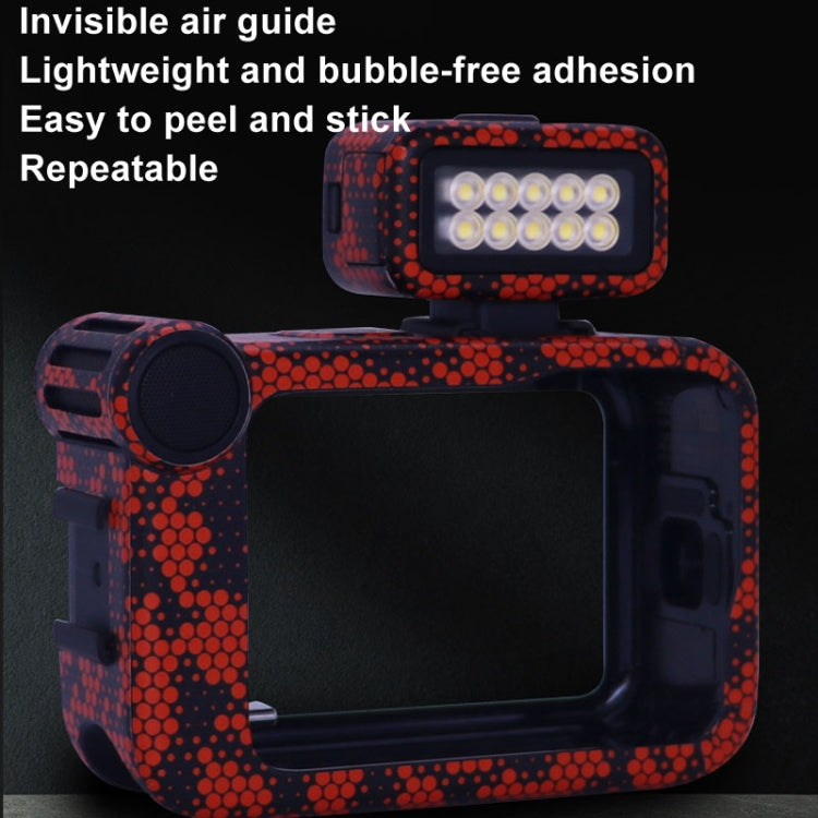 For GOPro HERO13 Black Camera Stickers Body Protective Film, Style: 11 Circuit Red
